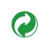 Логотип Зеленая точка в кривых, в векторе